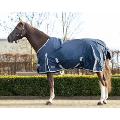 QHP Turnout Dunkelblau wasserdichte Pferdedecke - 300g QHP Turnout Dunkelblau wasserdichte Pferdedecke - 300g