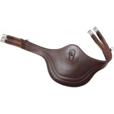 Gourmet en cuir QHP avec plaque abdominale - Équipement pour chevaux - Publicité Gourmet en cuir QHP avec plaque abdominale - Équipement pour chevaux - Publicité