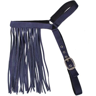 QHP Cob Bleu Frange Anti-Mouches - Protection Cheval - Publicité QHP Cob Bleu Frange Anti-Mouches - Protection Cheval - Publicité
