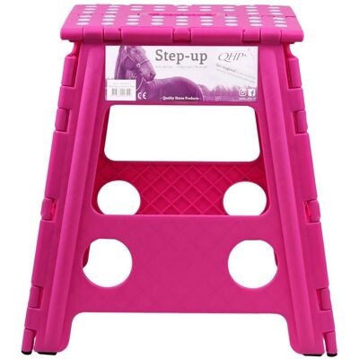 QHP Step Up - Pink Faltbarer Hocker - Pferdepflege QHP Step Up - Pink Faltbarer Hocker - Pferdepflege