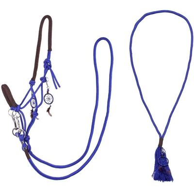 Ensemble de halter pour cheval bleu cobalt - Horsemanship naturel - Publicité Ensemble de halter pour cheval bleu cobalt - Horsemanship naturel - Publicité