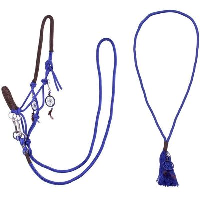QHP Liberty Sada lanko s kobaltovou modří - Set pro přirozené ježdění QHP Liberty Sada lanko s kobaltovou modří - Set pro přirozené ježdění