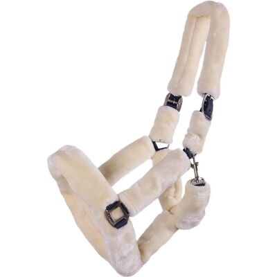 Halter QHP Alaska - Crème et Gris - Halte pour Chevaux - Publicité Halter QHP Alaska - Crème et Gris - Halte pour Chevaux - Publicité