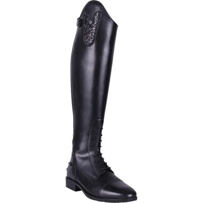 Bottes d'Équitation QHP Sasha - Velcro Réglable, Respirantes, Large - Publicité Bottes d'Équitation QHP Sasha - Velcro Réglable, Respirantes, Large - Publicité
