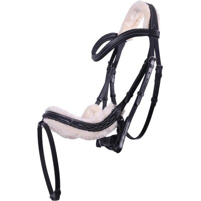 QHP Ontario Reitkapp - Schwarz - Cob - Pferdegeschirr QHP Ontario Reitkapp - Schwarz - Cob - Pferdegeschirr