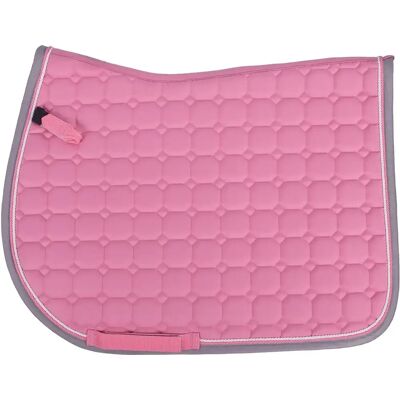 Tapis de selle QHP Florence Rose Flamenco - Selle - Publicité Tapis de selle QHP Florence Rose Flamenco - Selle - Publicité
