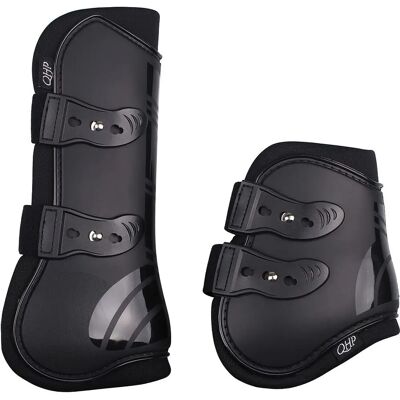 QHP Vollbein- und Fesselgamaschen-Set - Schwarz QHP Vollbein- und Fesselgamaschen-Set - Schwarz