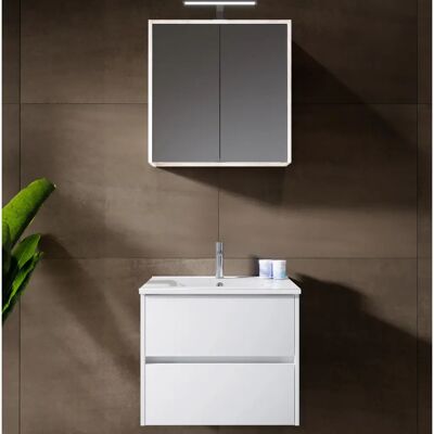 Riho Porto Slim Badmöbel Komplett Set 78 mit Spiegelschrank - Badezimmermöbel Riho Porto Slim Badmöbel Komplett Set 78 mit Spiegelschrank - Badezimmermöbel