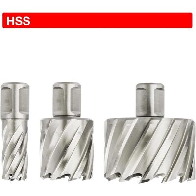 Euroboor Bohrkrone - 55mm Schnitttiefe HSS Weldon - Ø 50 x 55 mm Euroboor Bohrkrone - 55mm Schnitttiefe HSS Weldon - Ø 50 x 55 mm