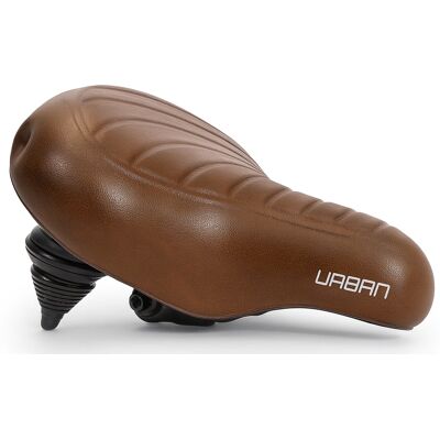 Edge Urban XL Wave Fietszadel - Bruin - Comfort Edge Urban XL Wave Fietszadel - Bruin - Comfort