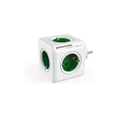 Regleta Allocacoc PowerCube Original Verde-Blanco Regleta Allocacoc PowerCube Original Verde-Blanco