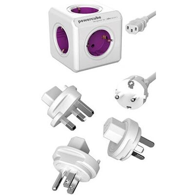 Allocacoc PowerCube ReWirable USB Estensione - Viola & Bianco Allocacoc PowerCube ReWirable USB Estensione - Viola & Bianco