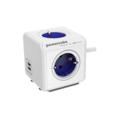 Allocacoc PowerCube Extended USB - Förlängningskabel - Blå, Vit Allocacoc PowerCube Extended USB - Förlängningskabel - Blå, Vit