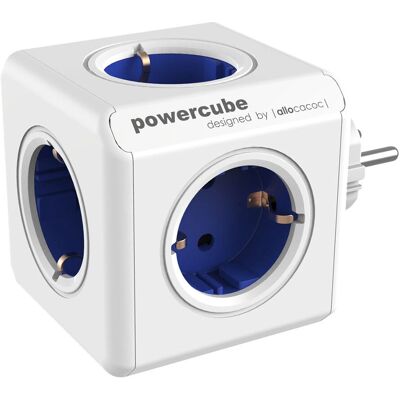 Allocacoc PowerCube Original Multiprise - 5 Prises - Bleu & Blanc Allocacoc PowerCube Original Multiprise - 5 Prises - Bleu & Blanc