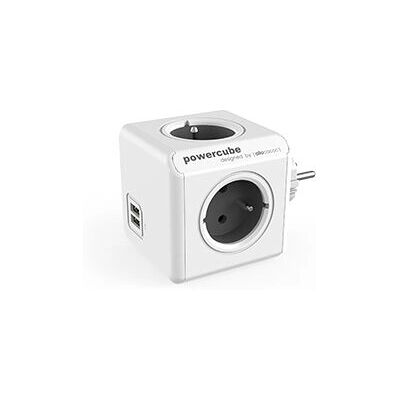 Allocacoc PowerCube Original USB Typ E Verlängerung - Grau Allocacoc PowerCube Original USB Typ E Verlängerung - Grau