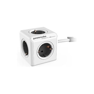 Allocacoc PowerCube Extended 1,5m Weiß/Grau - Steckerleiste Allocacoc PowerCube Extended 1,5m Weiß/Grau - Steckerleiste