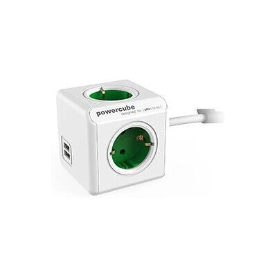 Allocacoc PowerCube Extended USB Netzteil - Grün-Weiß Allocacoc PowerCube Extended USB Netzteil - Grün-Weiß