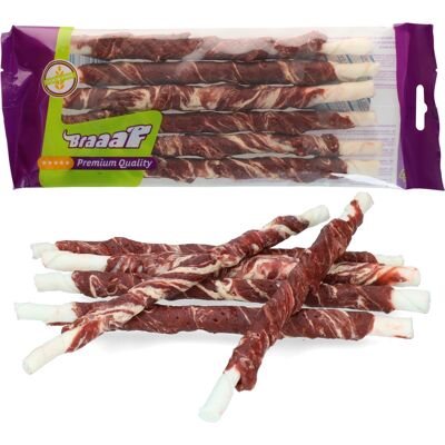 Braaaf Twister d'agneau et poisson - Friandises pour chien - 6 pcs Braaaf Twister d'agneau et poisson - Friandises pour chien - 6 pcs