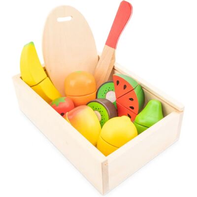 New Classic Toys Cageot de fruits enfant à découper bois multicolore - Toy Set New Classic Toys Cageot de fruits enfant à découper bois multicolore - Toy Set