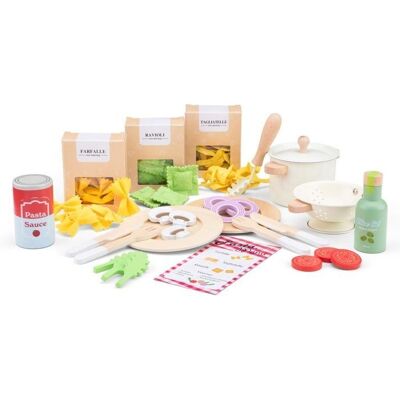 New Classic Toys - Wooden Pasta Set for Kids - Imaginative Play New Classic Toys - Wooden Pasta Set for Kids - Imaginative Play