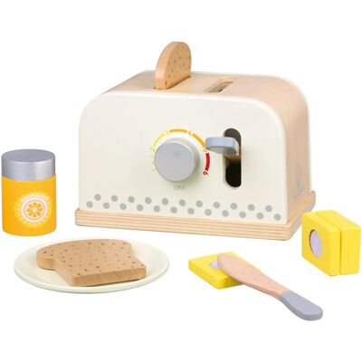 New Classic Toys 10706 rollenspel speelgoed - Toaster met accessoires - Crème New Classic Toys 10706 rollenspel speelgoed - Toaster met accessoires - Crème