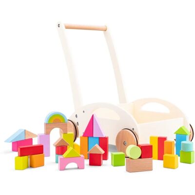 New Classic Toys Baby Walker with Blocks - Baby Steps Support New Classic Toys Baby Walker with Blocks - Baby Steps Support