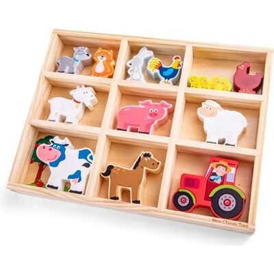 New Classic Toys Trä lantbruksdjur - Beige - 33 x 3,5 x 25 cm New Classic Toys Trä lantbruksdjur - Beige - 33 x 3,5 x 25 cm