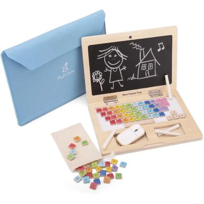My First Wooden Laptop - Educational Toy for Kids My First Wooden Laptop - Educational Toy for Kids
