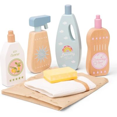 New Classic Toys White Wooden Cleaning Toy Set - Cleaning Toy Set for Kids New Classic Toys White Wooden Cleaning Toy Set - Cleaning Toy Set for Kids