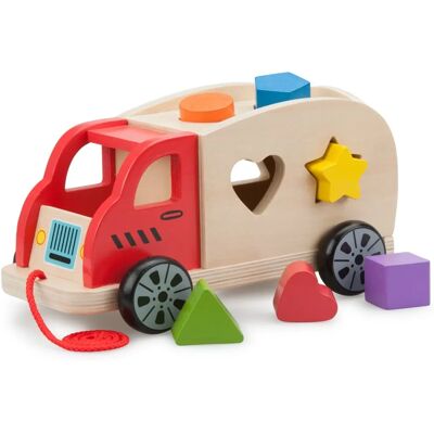 New Classic Toys 10564 Lernspielzeug - Sortier- und Zieh-LKW New Classic Toys 10564 Lernspielzeug - Sortier- und Zieh-LKW