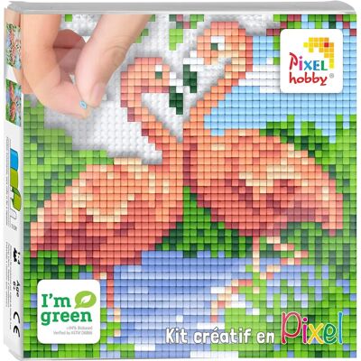 PIXEL Kit de Peinture Créative - Flamant Rose - 12x12cm - Kit Créatif PIXEL Kit de Peinture Créative - Flamant Rose - 12x12cm - Kit Créatif