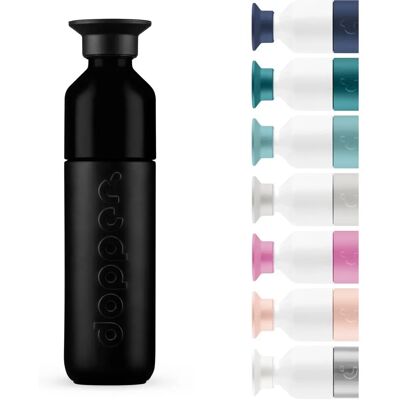 Dopper Zwarte Isolatie Thermosfles - 350ml - Houd Dranken Warm/Koud Dopper Zwarte Isolatie Thermosfles - 350ml - Houd Dranken Warm/Koud