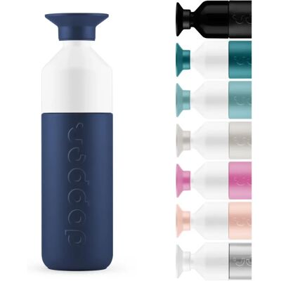 Dopper geïsoleerde fles Blauw 580ml - Houdt Dranken Warm of Koud Dopper geïsoleerde fles Blauw 580ml - Houdt Dranken Warm of Koud