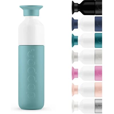 Dopper Geïsoleerde Fles - Blauw - 350ml - Houdt Dranken Warm of Koud Dopper Geïsoleerde Fles - Blauw - 350ml - Houdt Dranken Warm of Koud