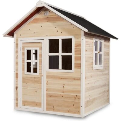 EXIT Loft 100 Holzspielhaus - Natur, Weiß, Kinder - 149x141x160 cm EXIT Loft 100 Holzspielhaus - Natur, Weiß, Kinder - 149x141x160 cm