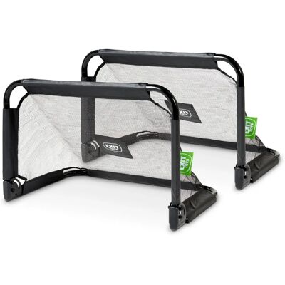 Exit Toys Pico faltbares Mini-Fußballtor 90 x 60 x 60 cm, 2 Stück schwarz Exit Toys Pico faltbares Mini-Fußballtor 90 x 60 x 60 cm, 2 Stück schwarz