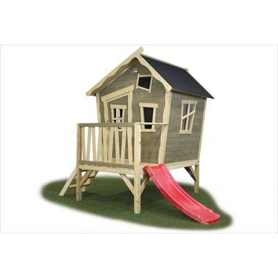 Maison de jeu EXIT Crooky 300 beige avec fenêtres asymétriques - Maison de jeux - Publicité Maison de jeu EXIT Crooky 300 beige avec fenêtres asymétriques - Maison de jeux - Publicité