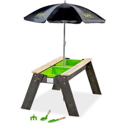 EXIT Toys Sand- und Wassertisch – Langlebiges Zedernholz, Abdeckung, Sonnenschirm EXIT Toys Sand- und Wassertisch – Langlebiges Zedernholz, Abdeckung, Sonnenschirm