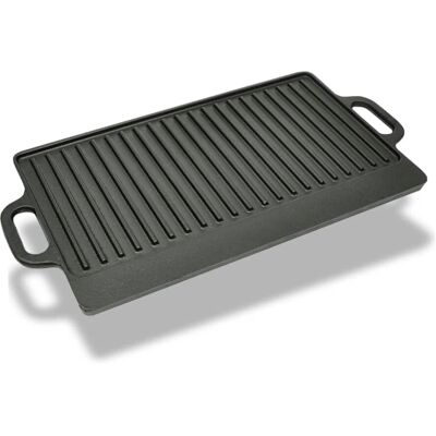 vidaXL Gusseisen beidseitige Grillplatte - 50x23 cm vidaXL Gusseisen beidseitige Grillplatte - 50x23 cm