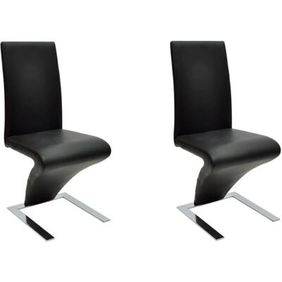 vidaXL 240042 Zwarte moderne eetkamerstoel - Eetkamerstoel vidaXL 240042 Zwarte moderne eetkamerstoel - Eetkamerstoel