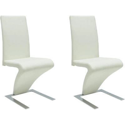 vidaXL 240043 Moderner Weißer Esszimmerstuhl-Set vidaXL 240043 Moderner Weißer Esszimmerstuhl-Set