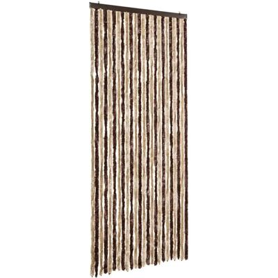 Rideau Anti-insectes Beige et Marron Clair 100x220cm Chenille - Insect Curtain - Publicité Rideau Anti-insectes Beige et Marron Clair 100x220cm Chenille - Insect Curtain - Publicité