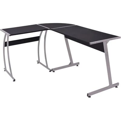vidaXL Schwarzes L-förmiges Eckschreibtisch - Schreibtisch vidaXL Schwarzes L-förmiges Eckschreibtisch - Schreibtisch