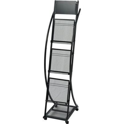 vidaXL Magasinholder - Sort - A4 - Organizer Hylder vidaXL Magasinholder - Sort - A4 - Organizer Hylder