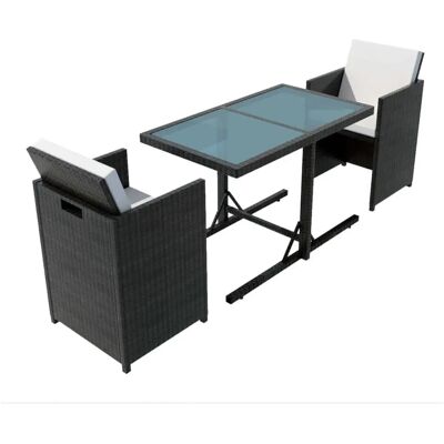 VidaXL Gartenmöbel-Set - Langlebiges Witterungsbeständiges Rattan - Elegantes Gartentisch-Set VidaXL Gartenmöbel-Set - Langlebiges Witterungsbeständiges Rattan - Elegantes Gartentisch-Set