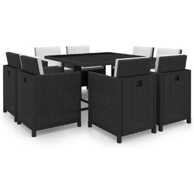 VidaXL Gartenmöbelset - Elegantes Ess-Set mit Kissen VidaXL Gartenmöbelset - Elegantes Ess-Set mit Kissen