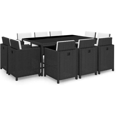 VidaXL Outdoor Furniture Set - Schwarz - Gartentischset VidaXL Outdoor Furniture Set - Schwarz - Gartentischset