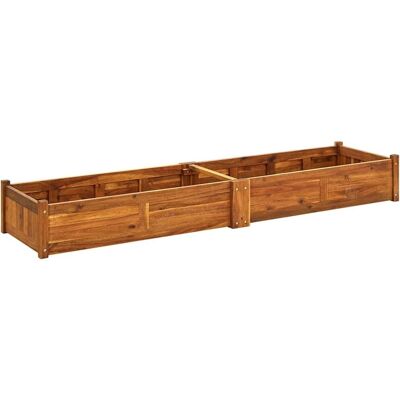 vidaXL Havehøjbed af akacietræ 200x50x25cm - Havebed vidaXL Havehøjbed af akacietræ 200x50x25cm - Havebed