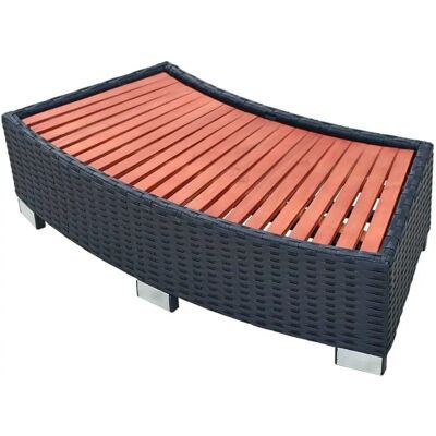 vidaXL Spa Entry Step - Vääntömagneetti Poly Rattan - 92×45×25 cm - Musta - Spa Entry Step vidaXL Spa Entry Step - Vääntömagneetti Poly Rattan - 92×45×25 cm - Musta - Spa Entry Step