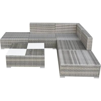 vidaXL Gartenset 6 Stück mit Kissen - Gartenmöbel vidaXL Gartenset 6 Stück mit Kissen - Gartenmöbel
